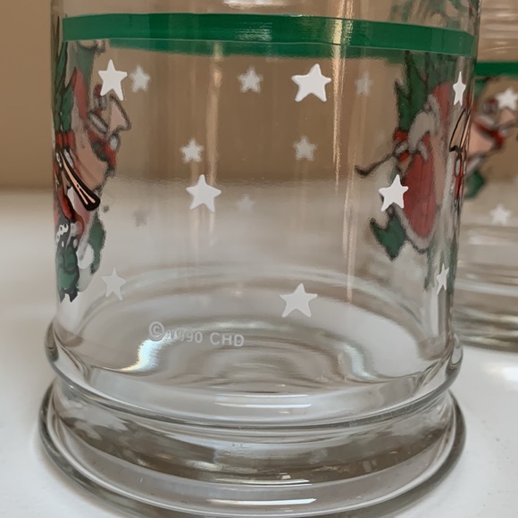 🎅🏻3 Vintage Anchor Hocking Glass Santa Candy Dishes - Picture 4 of 7